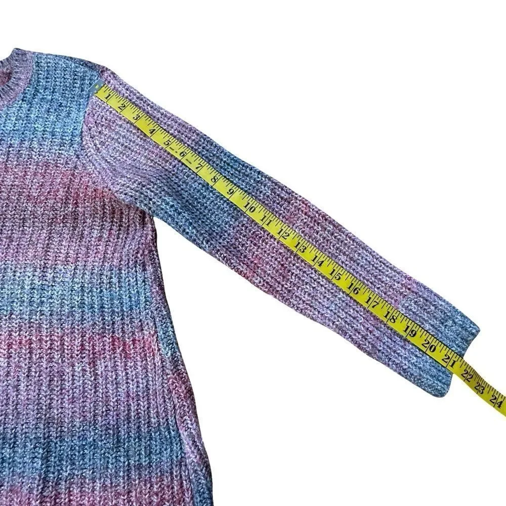 J. JILL Luxurious & Cozy Ombré Stripes Textured Sweater Size Medium